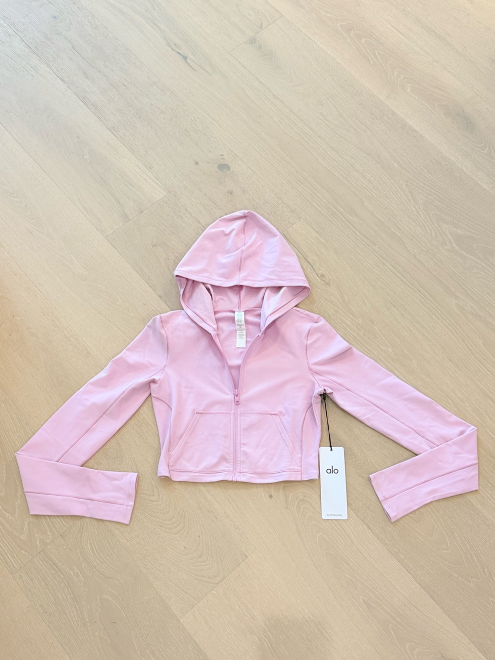 Alo Yoga Alosoft Sincere Fitted Jacket Candy Heart Pink Size Small NWT